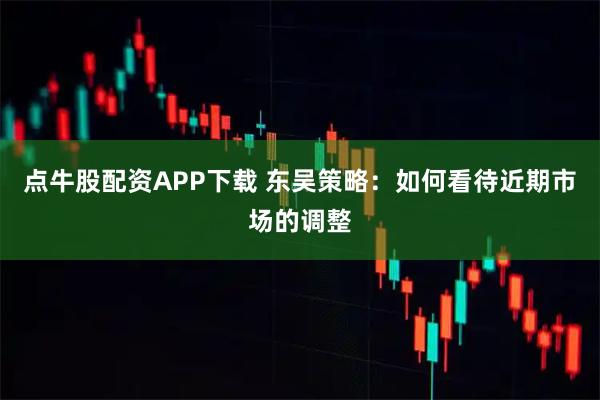 点牛股配资APP下载 东吴策略:如何看待近期市场的调整