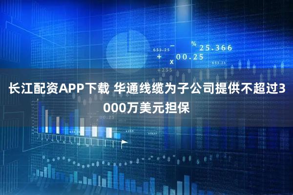 长江配资APP下载 华通线缆为子公司提供不超过3000万美元担保